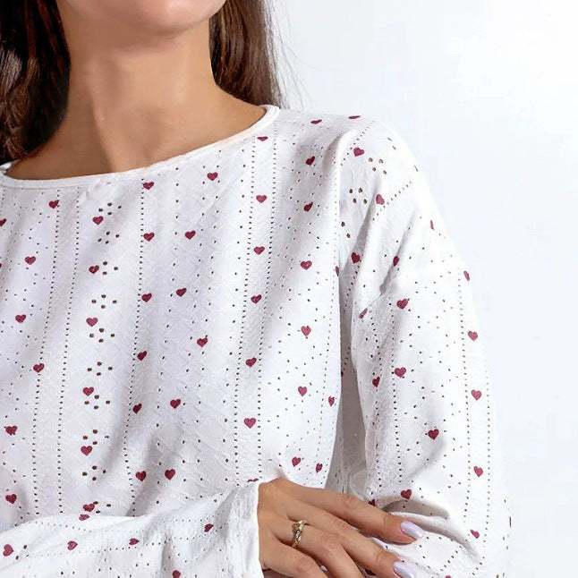 Damen gemütliches Pyjama-Set mit teddyförmigem Motiv Sovae
