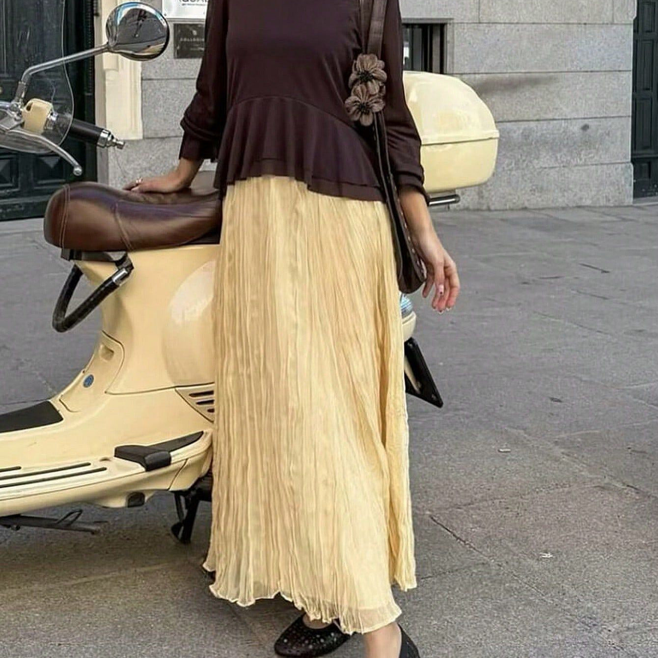 Damen Luftiger Maxi-Rock Sovae