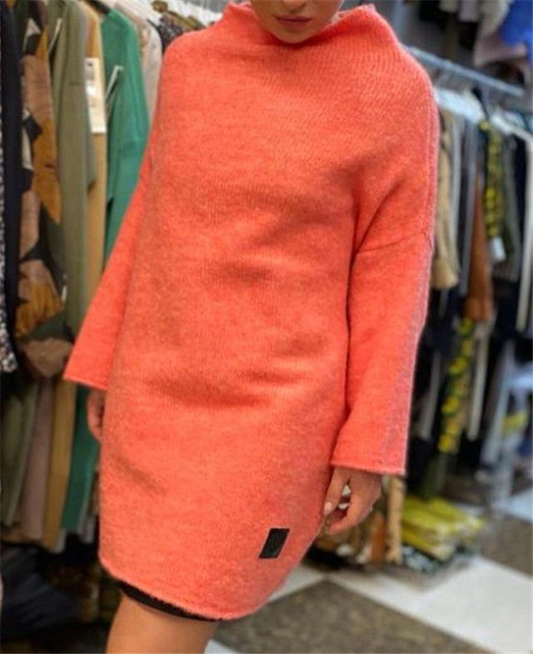 Damen großzügig geschnittener Strickpullover mit weitem Bündchen und modischem Schnitt Sovae