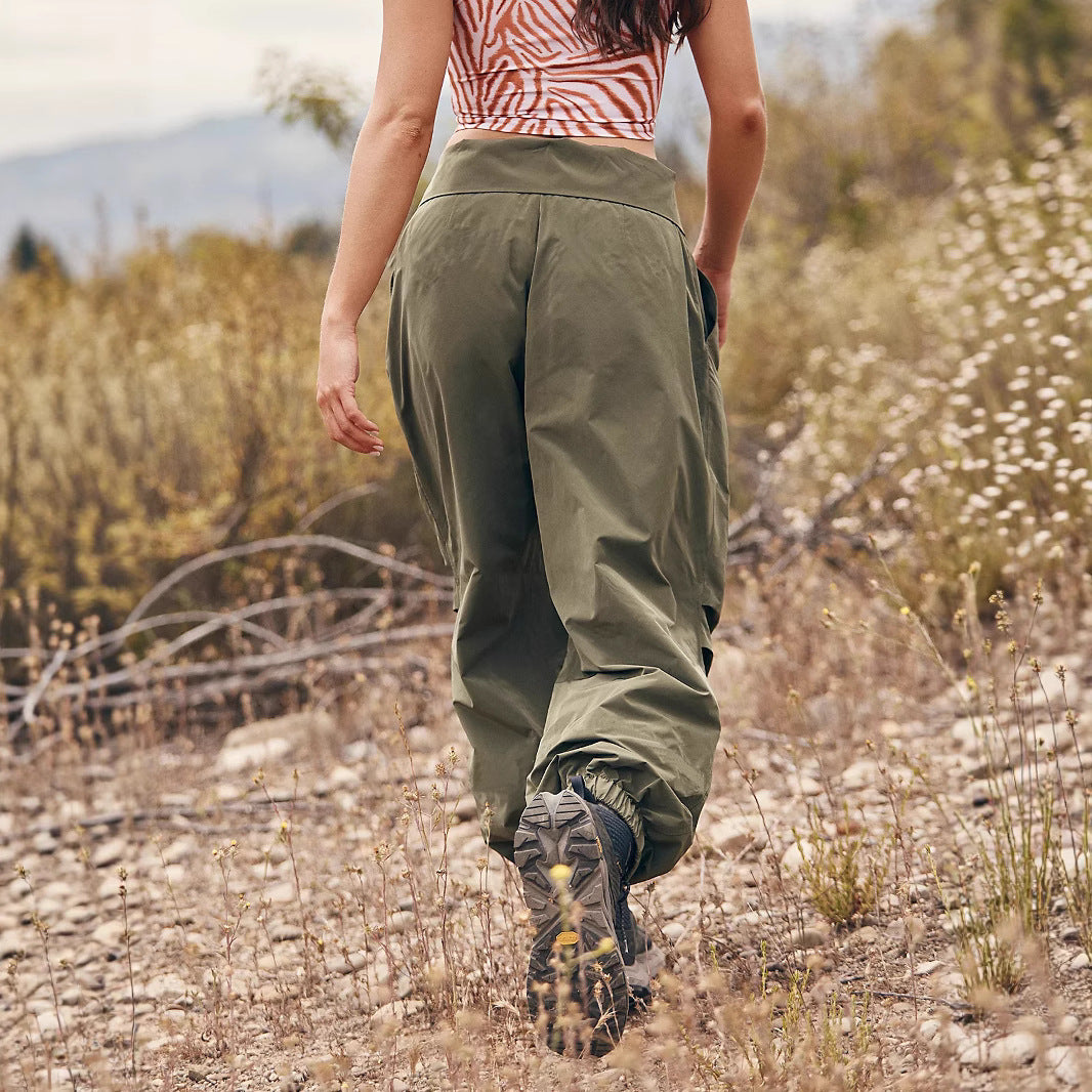 Damen lässige und funktionale Outdoor-Hose mit Gummiabschlüssen Sovae