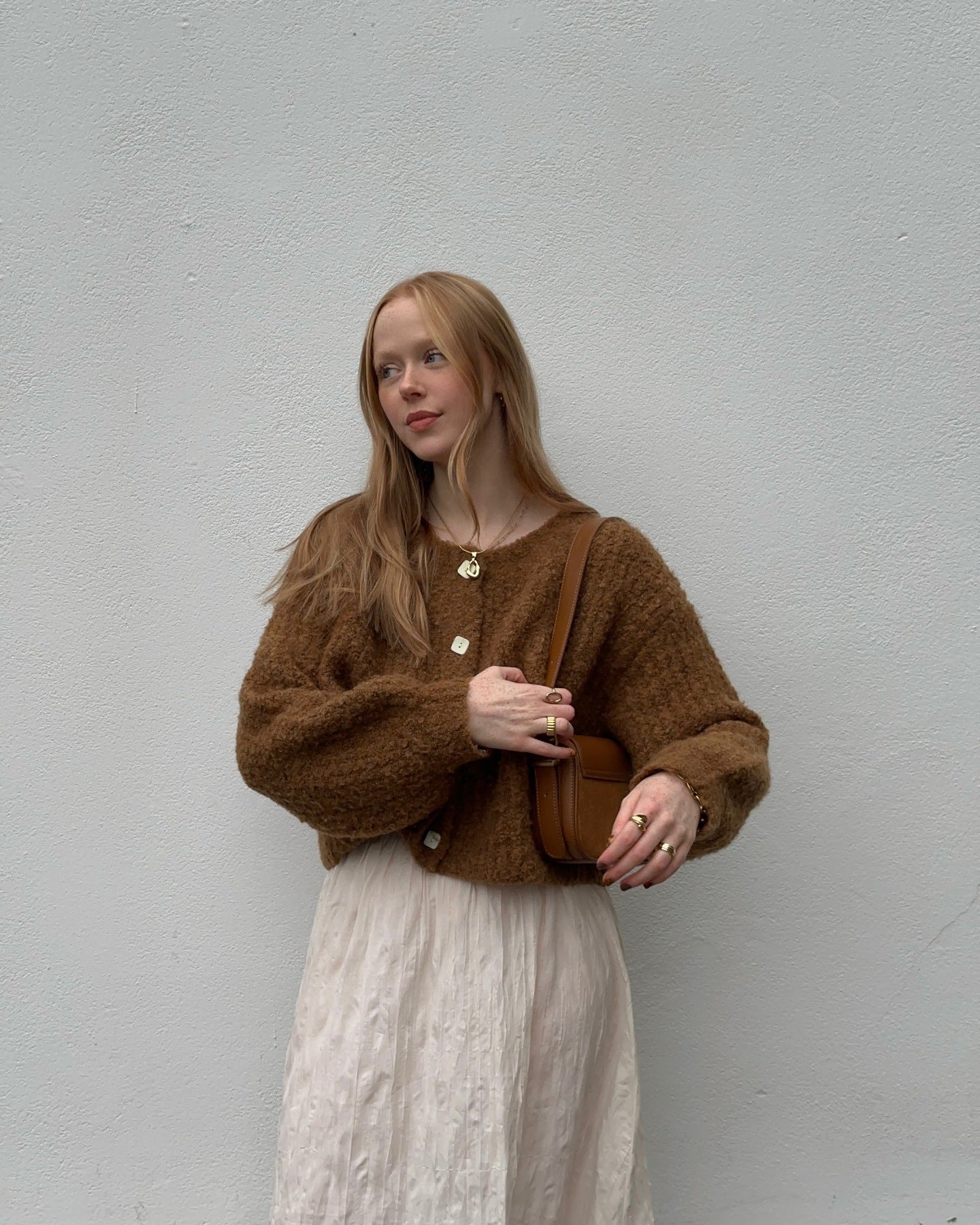 Damen Kuscheliger Strickpullover mit Knopfleiste und lässigem Schnitt Sovae