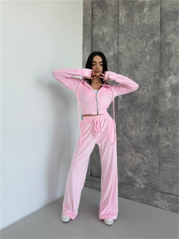 Damen entspannter Fleece-Loungewear-Anzug Sovae