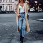 Damen Langstrickjacke Sovae