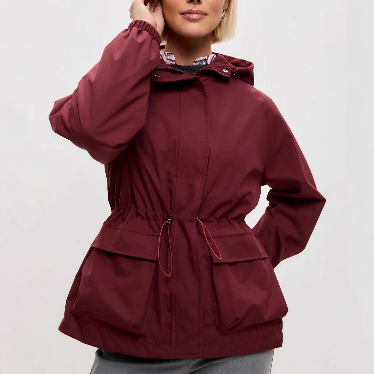 Damen funktionale Windjacke mit Kapuze Sovae