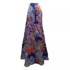 Damen Halter-Ausschnitt Sommerkleid Sovae