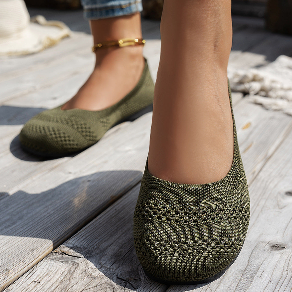Damen Bequeme Ballerinas Sovae