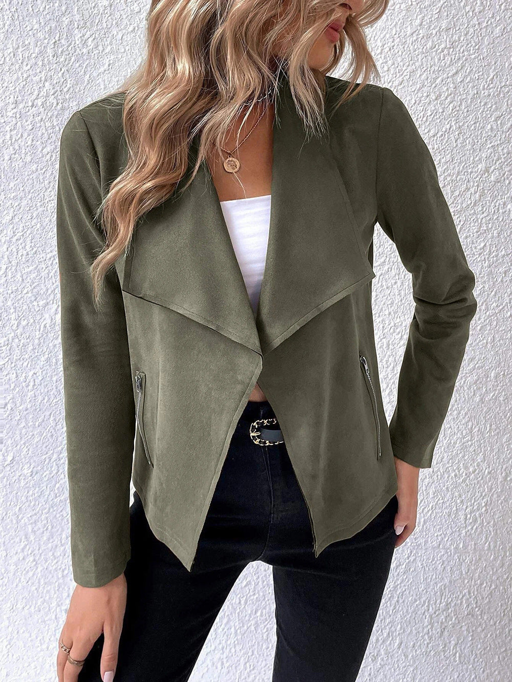 Damen angesagter Oversized-Blazer Sovae