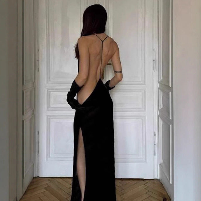 Damen Transparente Maxikleid Sovae