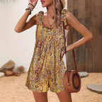 Damen Freizeitlicher Overall mit verspielten Rüschendetails Sovae