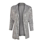 Damen Glitzernde Blazerjacke Sovae