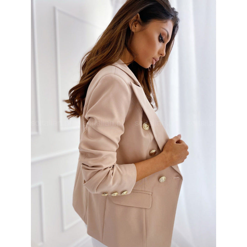 Damen Elegante Blazer mit goldenen Knopfdetails Sovae