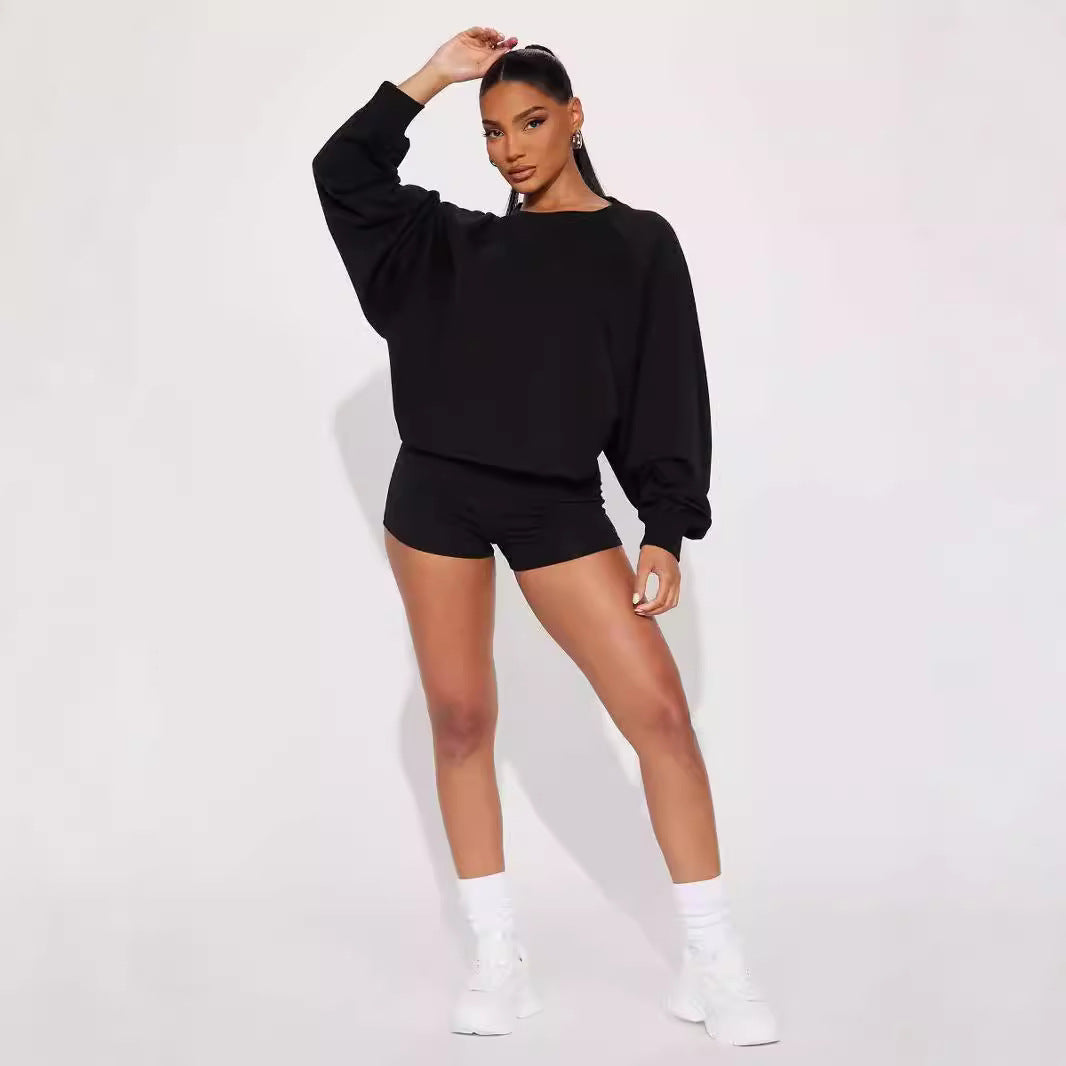 Damen lässiger Oversized-Pullover Sovae