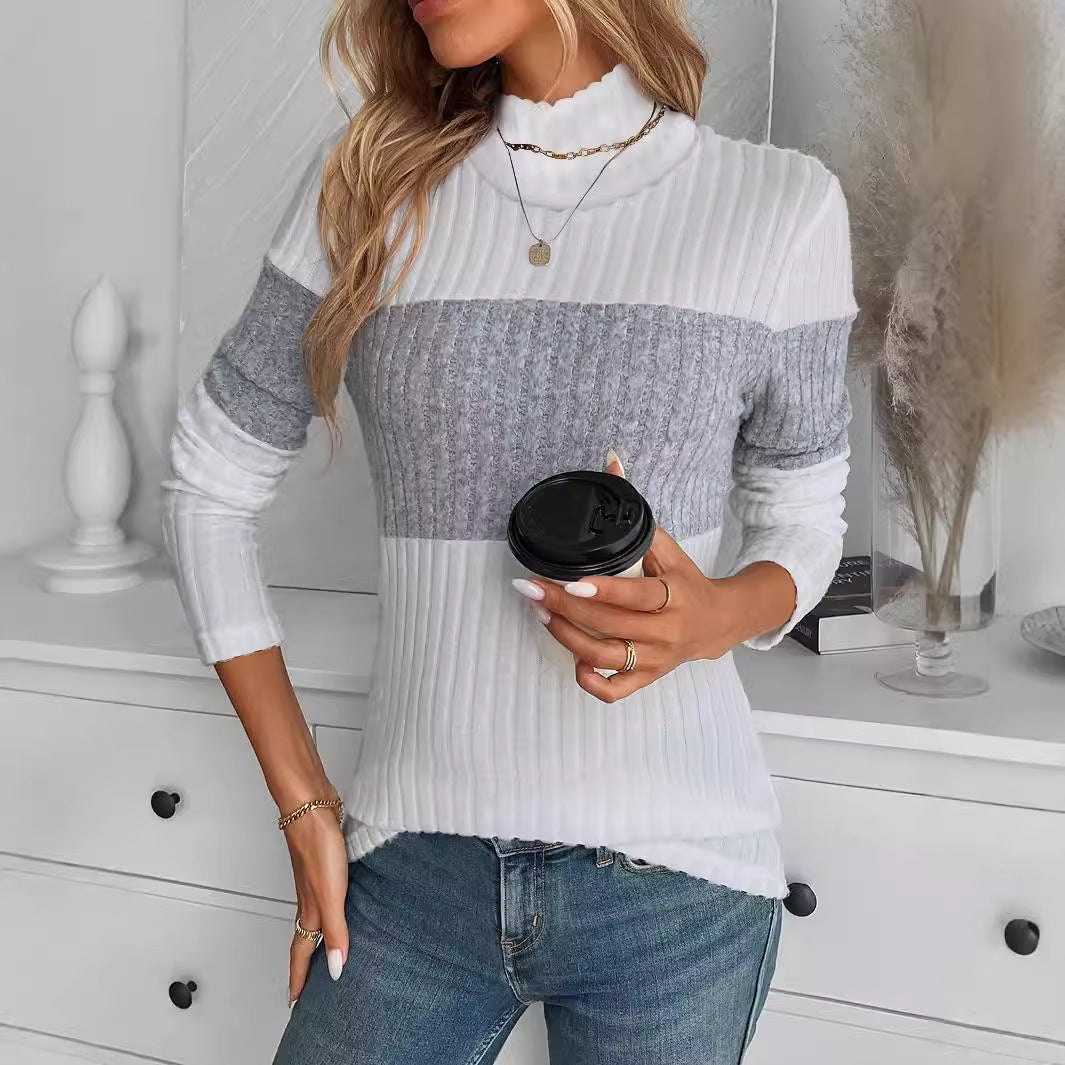 Damen modischer Pullover mit strukturiertem Design Sovae
