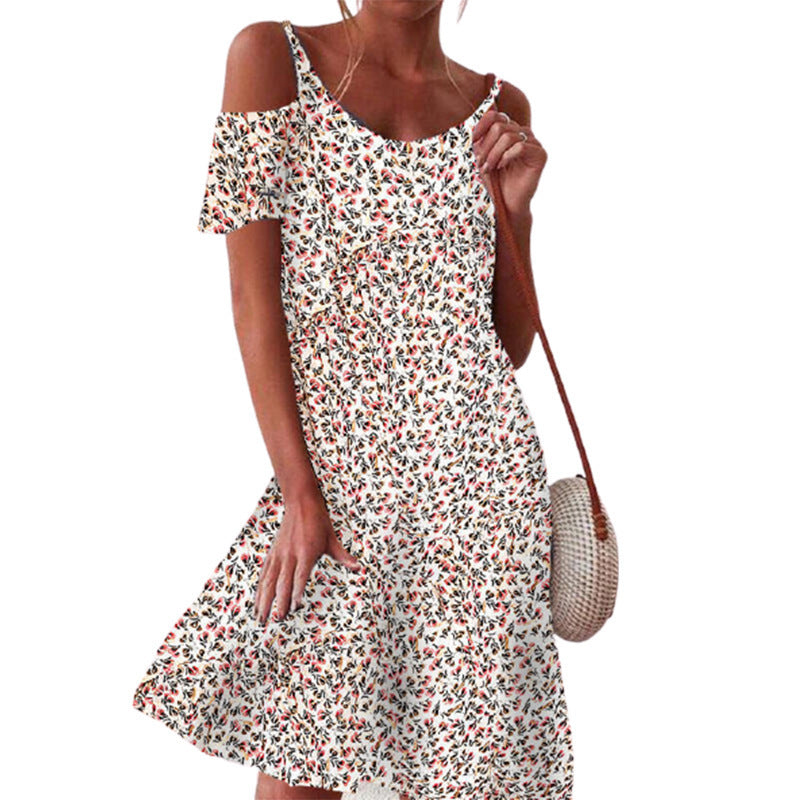 Damen Modisches Sommerkleid mit Knoten-Detail Sovae