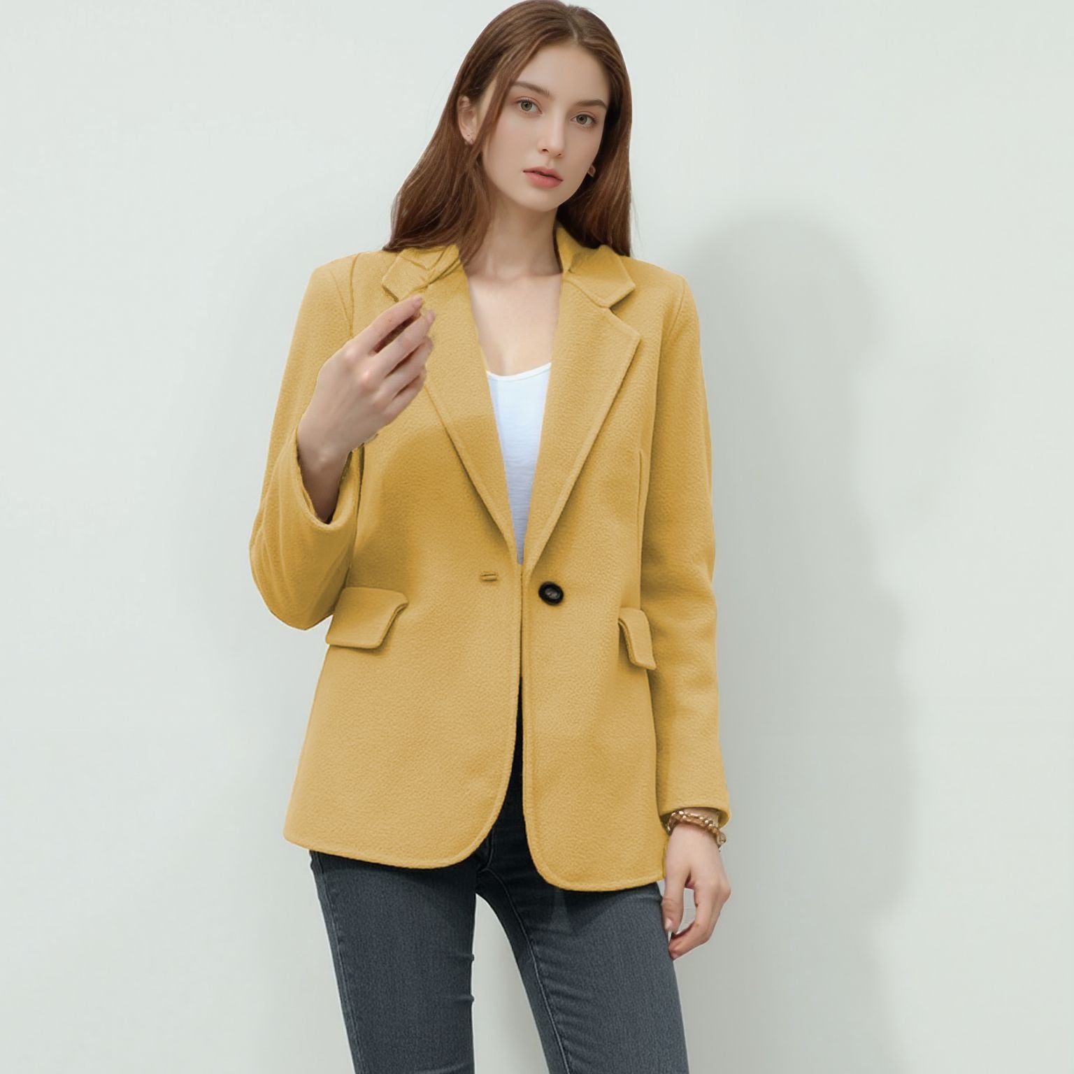 Damen modische Blazerjacke Sovae