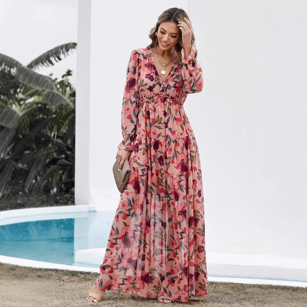 Damen Maxikleid Sovae