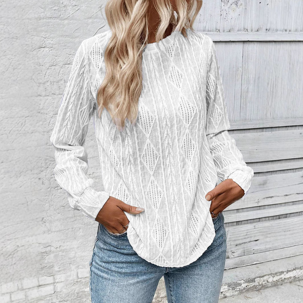 Damen Strickpullover mit strukturiertem Design Sovae
