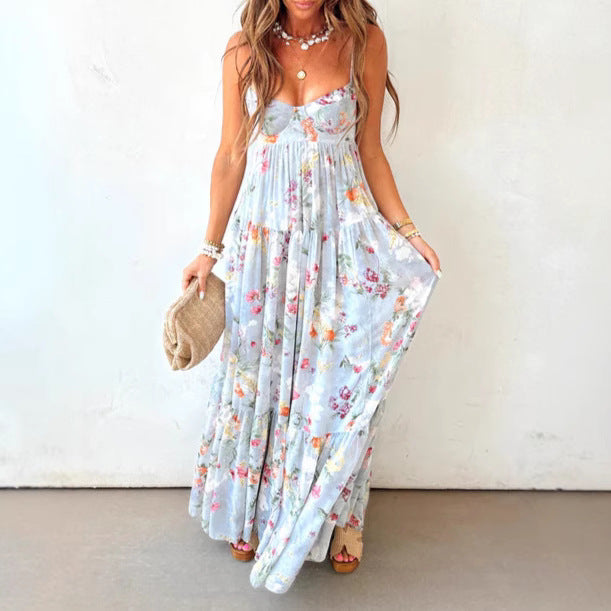 Damen Maxikleid Sovae