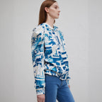 Damen lässiger Hoodie mit Puffärmeln Sovae