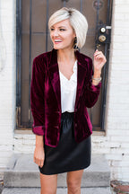 Damen Veloursblazer Sovae