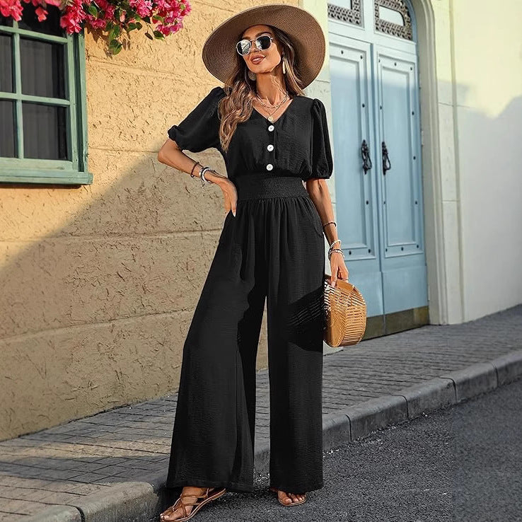 Damen Luftiges Weitbein-Jumpsuit Sovae