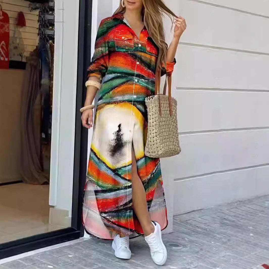 Damen Maxikleid Sovae