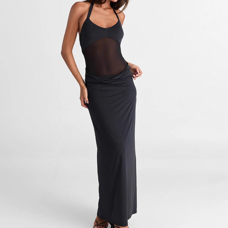 Damen Maxikleid mit raffiniertem Cut-Out und figurbetontem Design Sovae