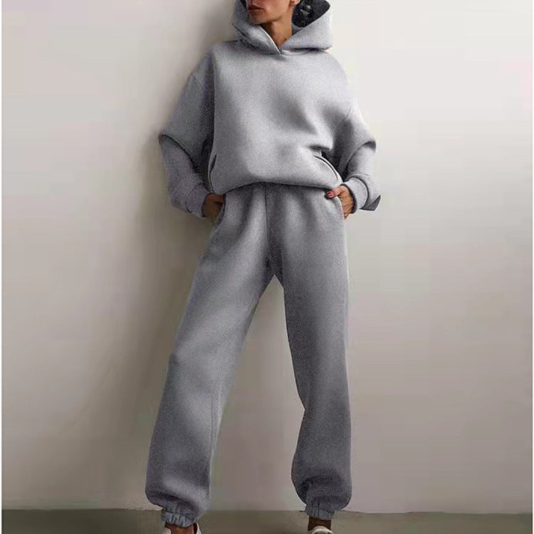 Damen gemütliches Hoodie- und Jogginghose-Set Sovae