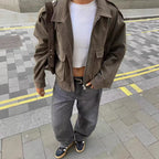 Damen Utility-Jacke mit praktischen Taschen und modernem Schnitt Sovae