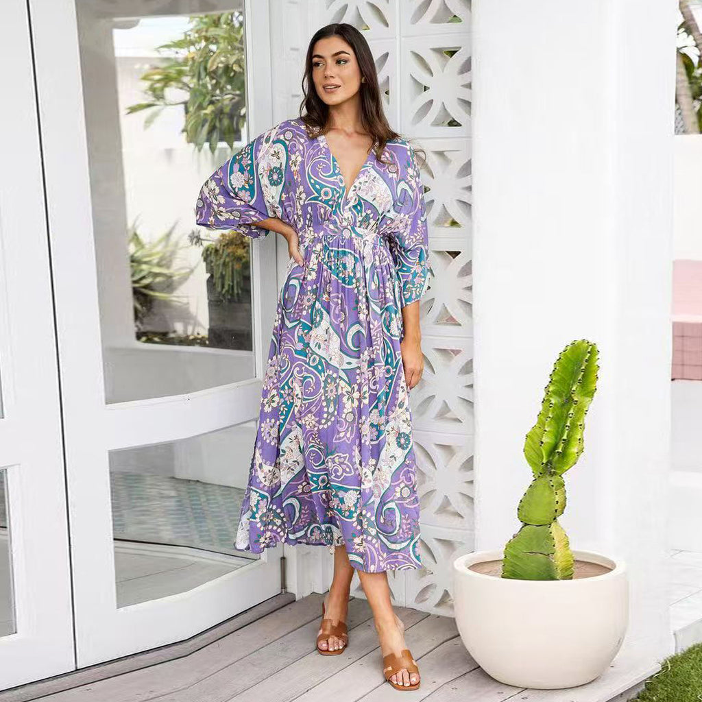 Damen Maxikleid Sovae