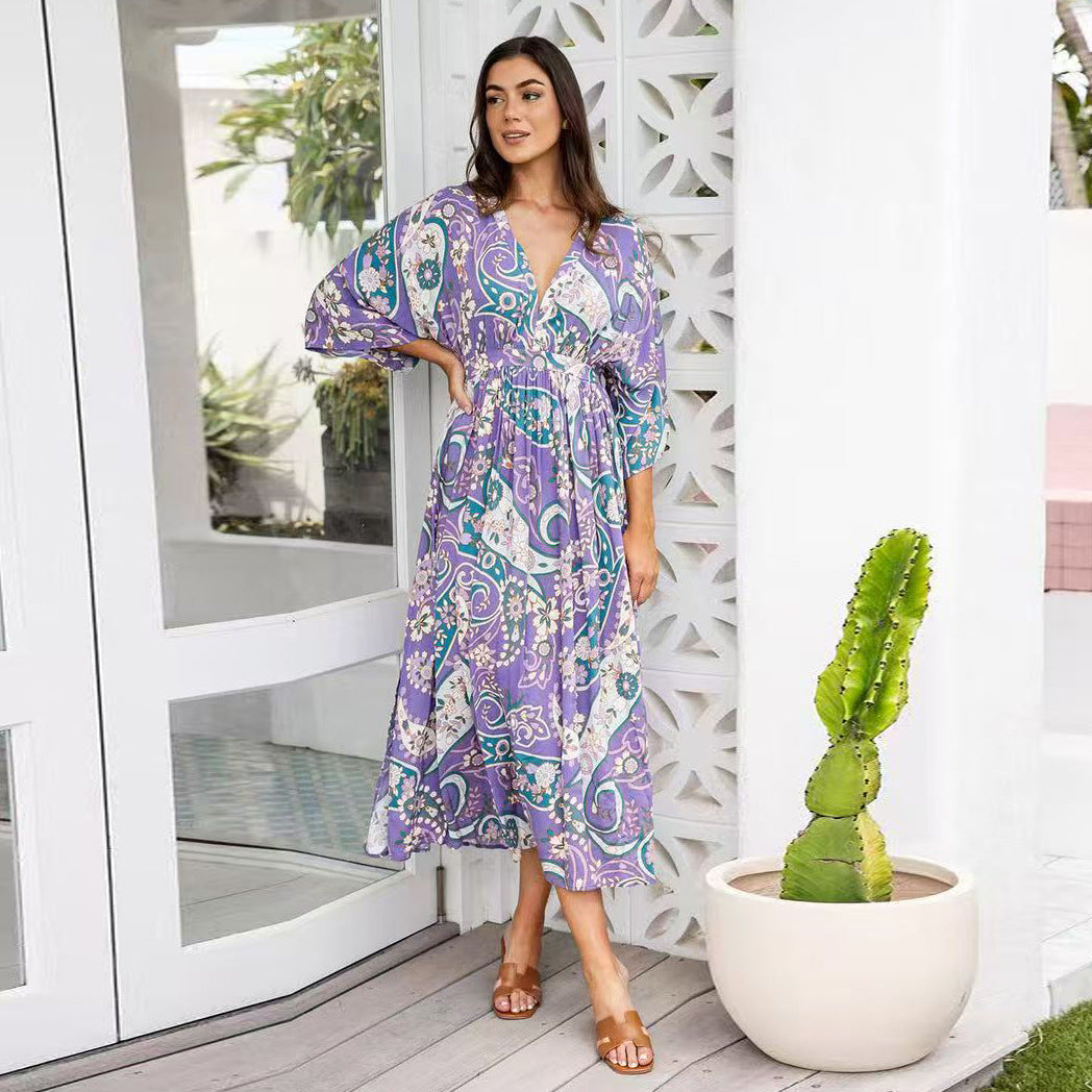 Damen Maxikleid Sovae