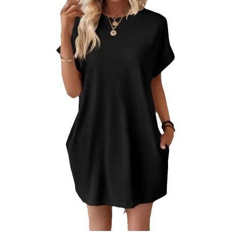 Damen lässiges T-Shirt-Kleid Sovae