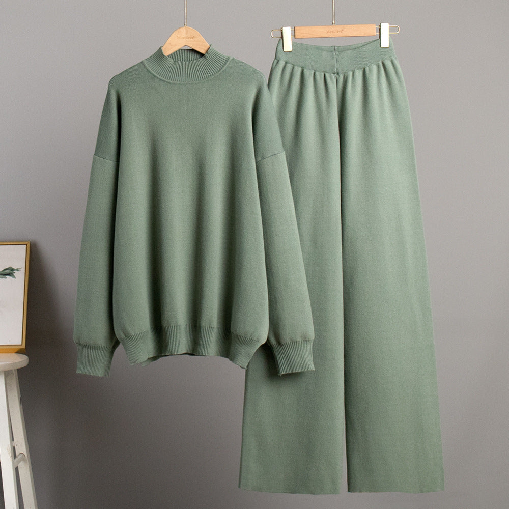 Damen komfortables Strick-Ensemble mit weitem Schnitt Sovae