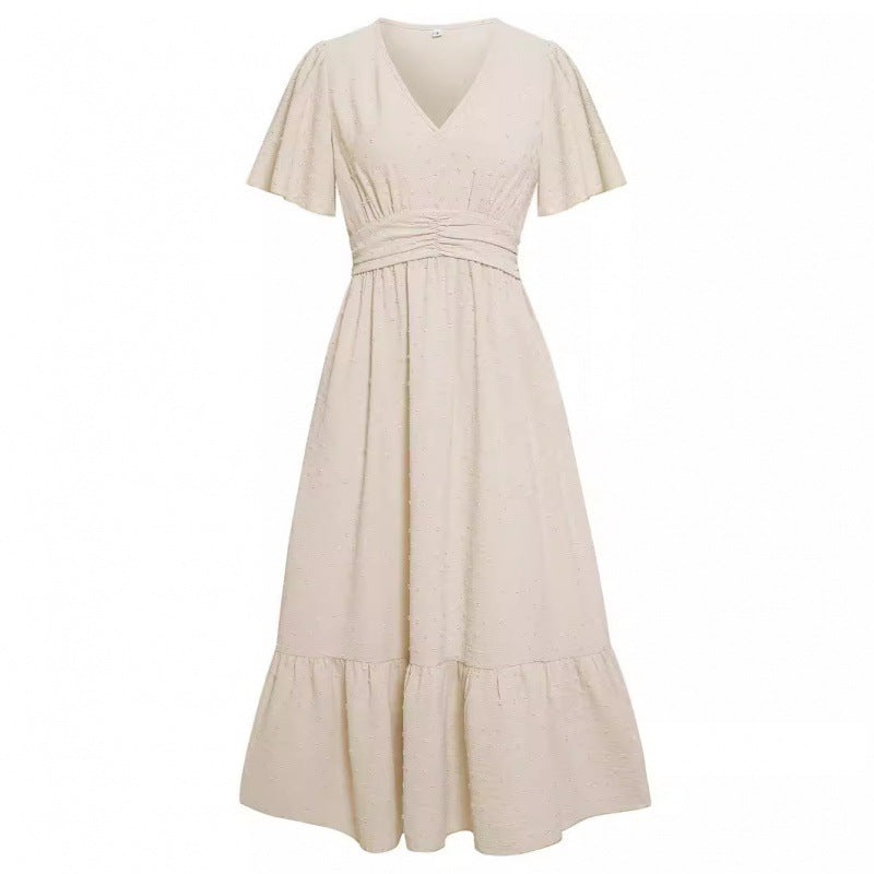 Damen Midi-Jeanskleid Sovae