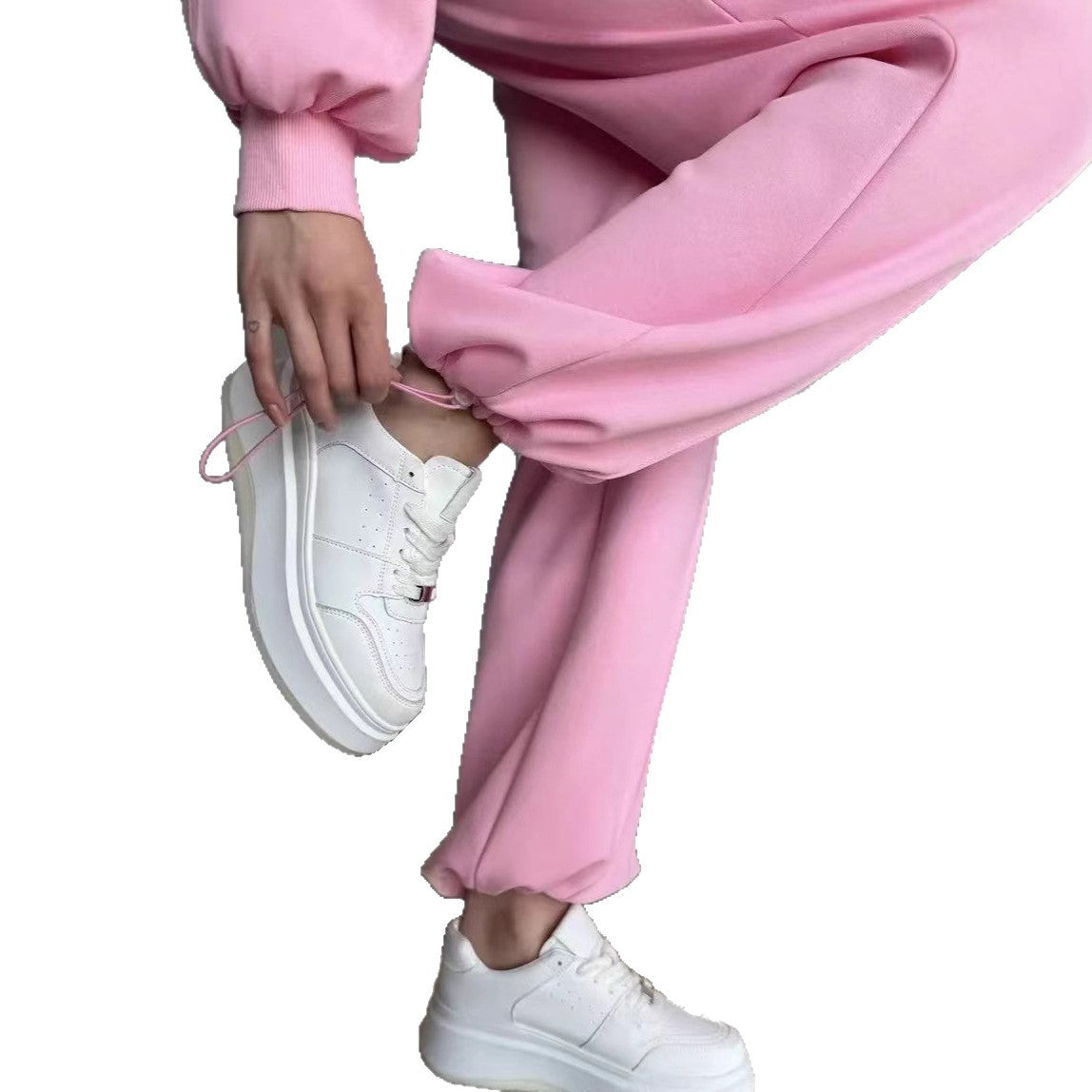 Damen lässiges Freizeit-/Sport-Set mit weichem Stoff und Kapuze Sovae