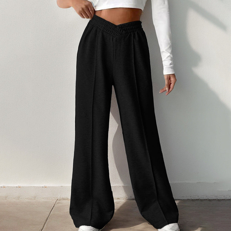 Damen Sweathose im lässigen Palazzostil mit elastischem Bund Sovae