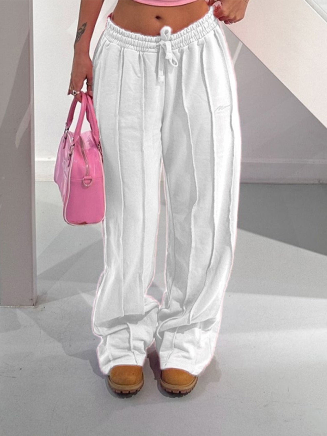 Damen Lässige Freizeithose mit elastischem Bund und schmeichelhaftem Schnitt Sovae