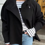 Damen modische Übergangsjacke mit hohem Stehkragen Sovae