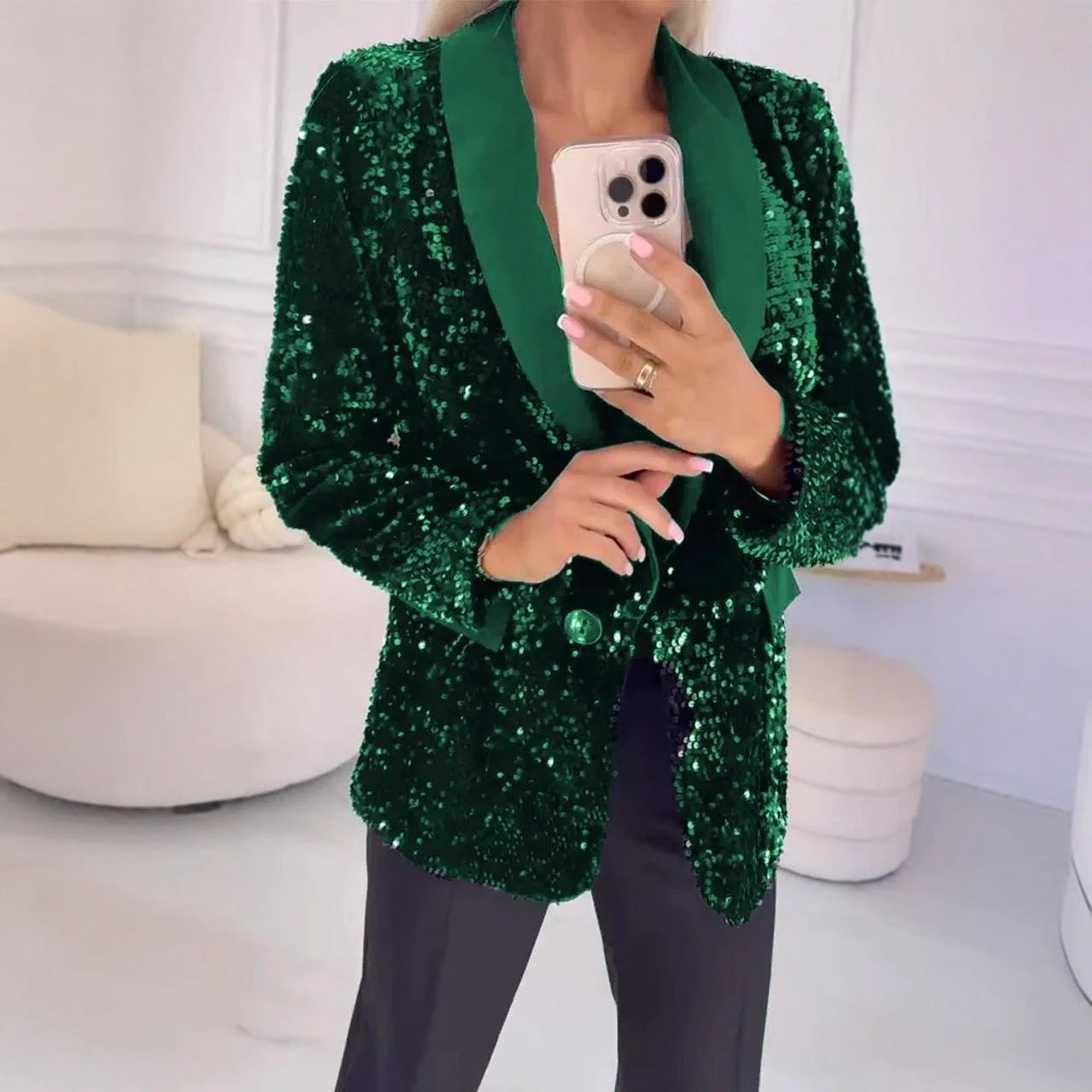 Damen Funktionsblazer mit Pailletten Sovae