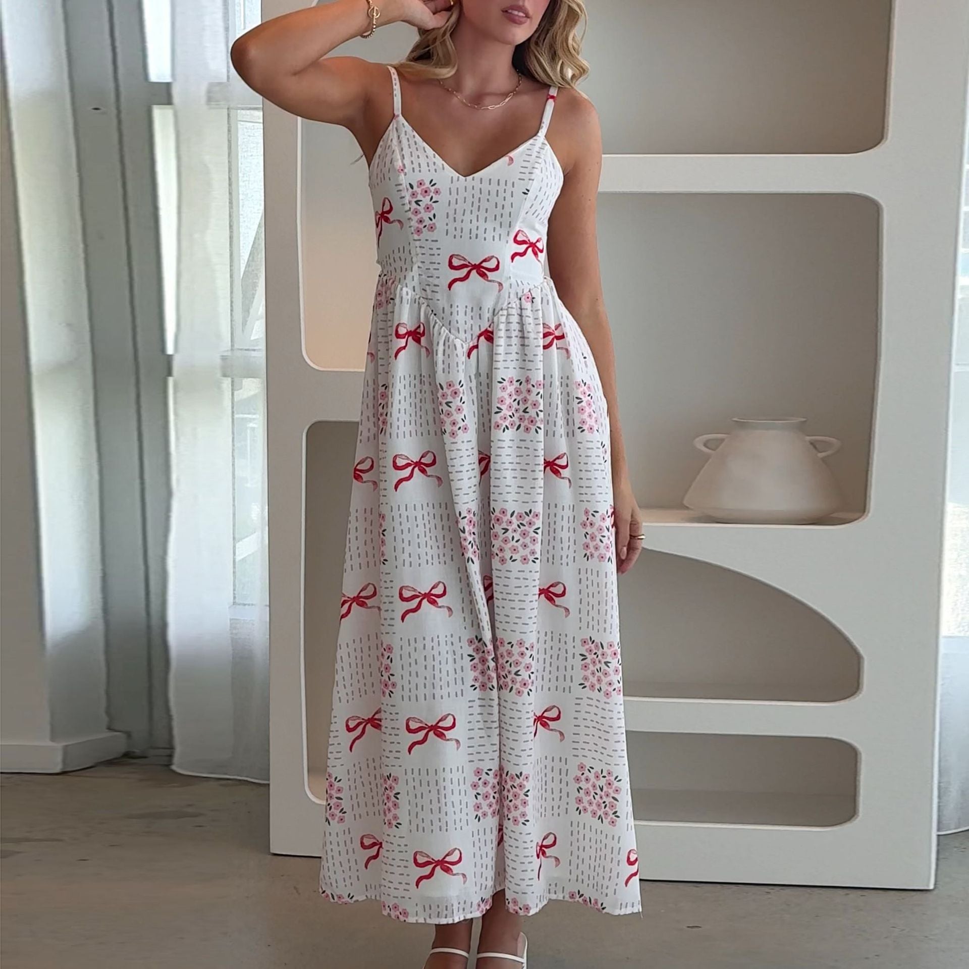 Damen Maxikleid Sovae