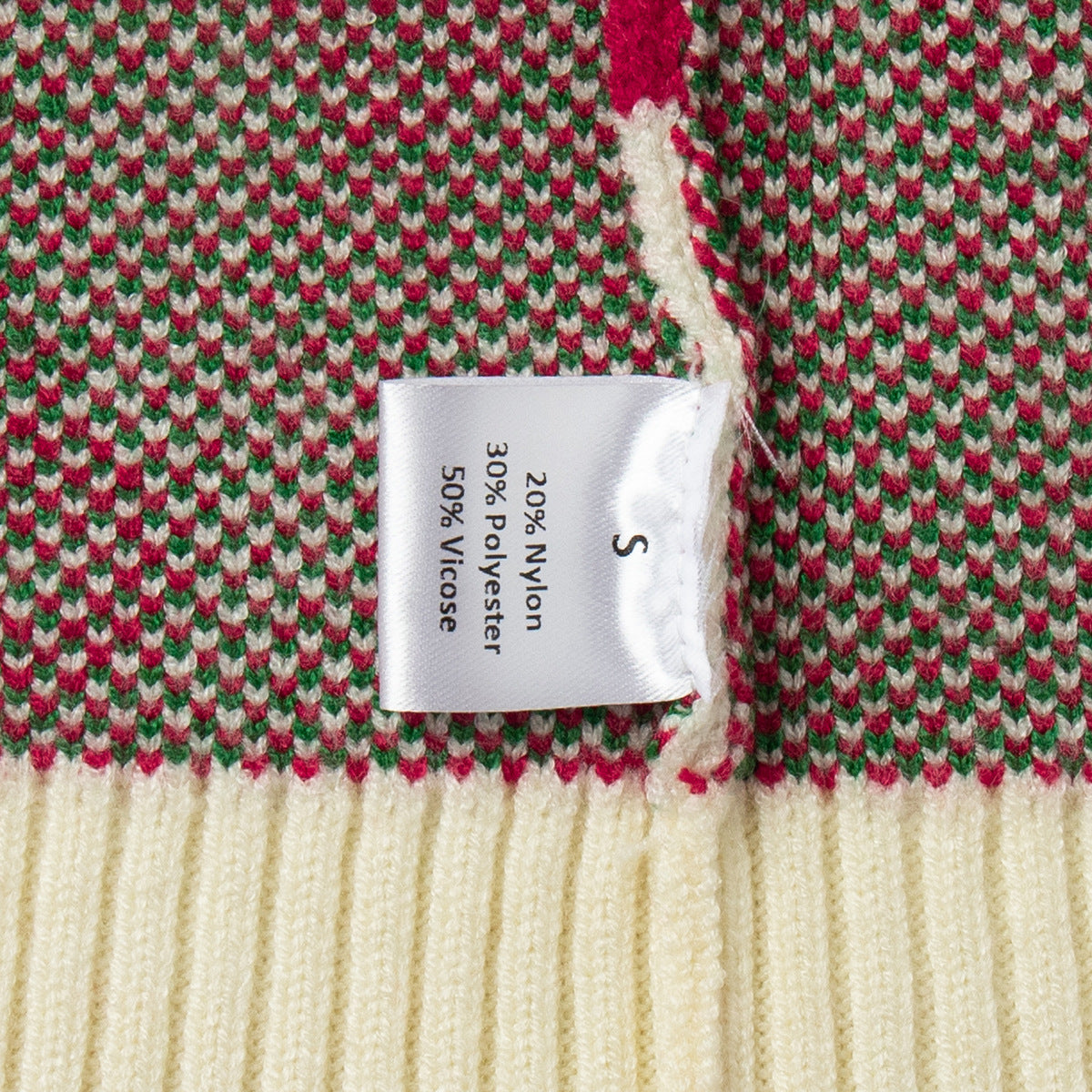 Damen Kuscheliger Strickpulli mit Kirschenmuster Sovae