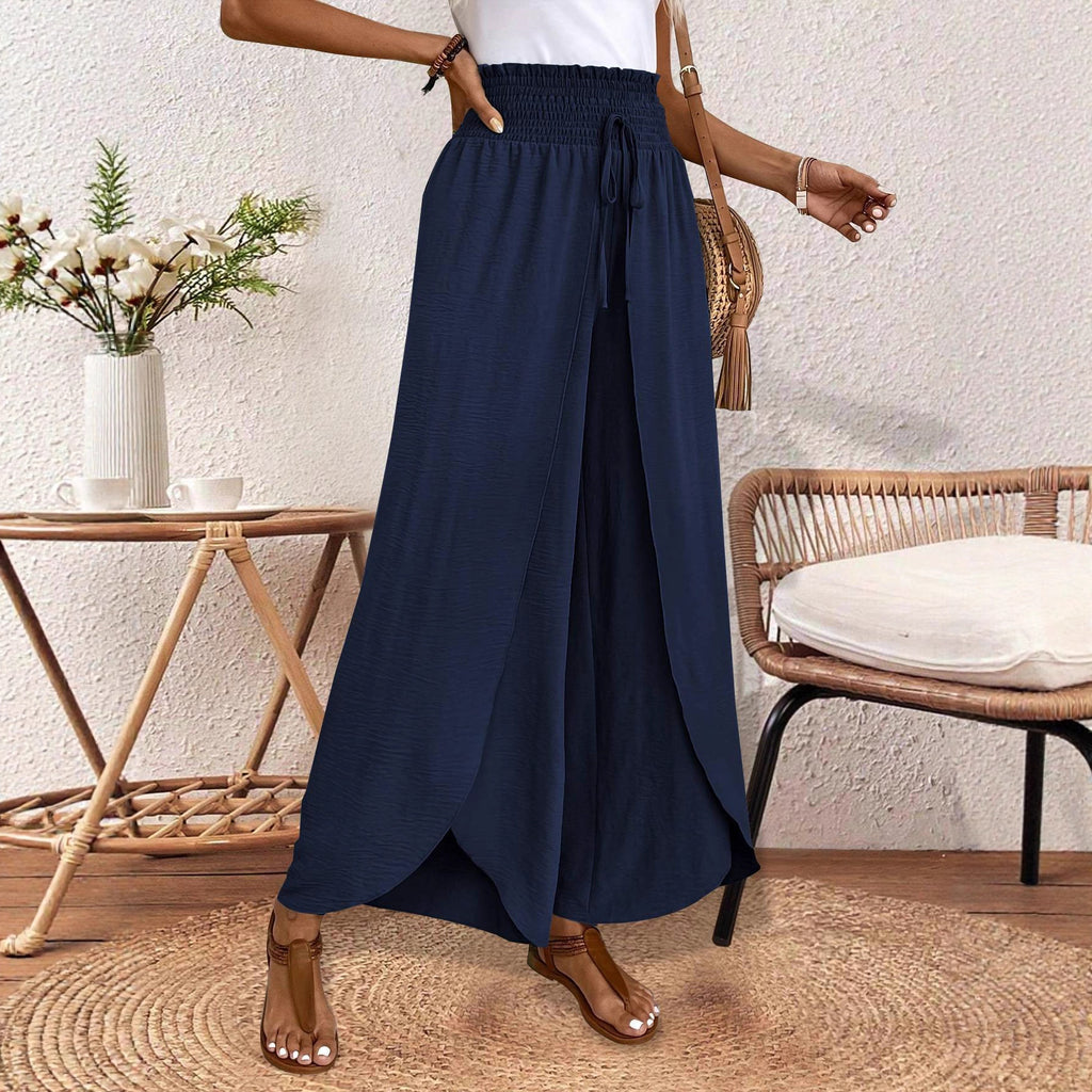Damen Übergroße Plissierte Hose Sovae