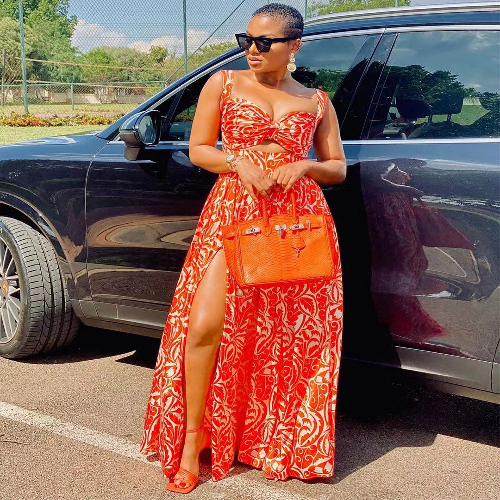 Damen Maxikleid mit elegantem Schnitt und asymmetrischem Design Sovae