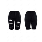 Damen Zerstörte Denim-Shorts im modischen Relaxed Fit Sovae