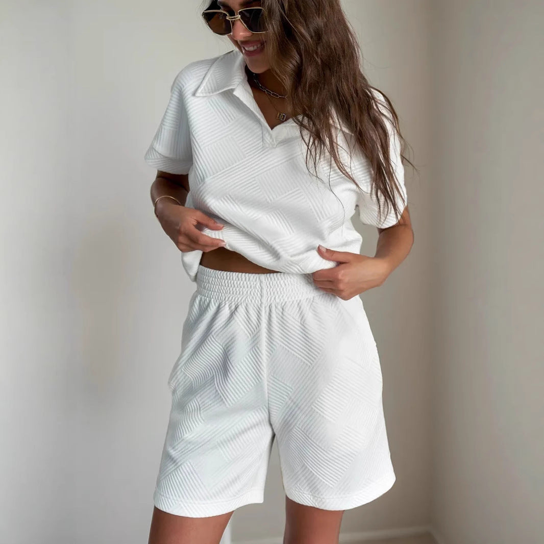 Damen Sportliches Freizeit-Set mit lockerem Schnitt Sovae