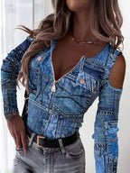 Damen Jeanshemd Sovae