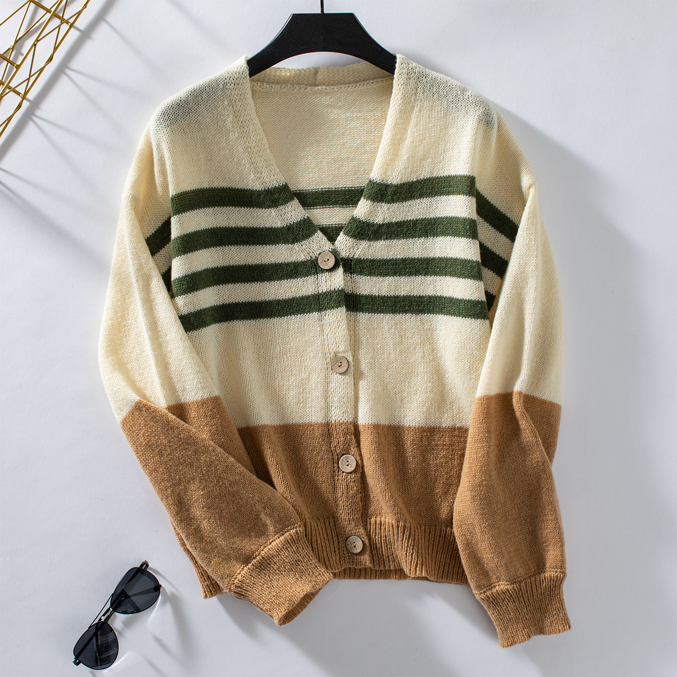 Damen Layering Strickjacke Sovae