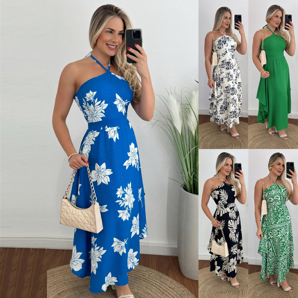 Damen Maxikleid Sovae