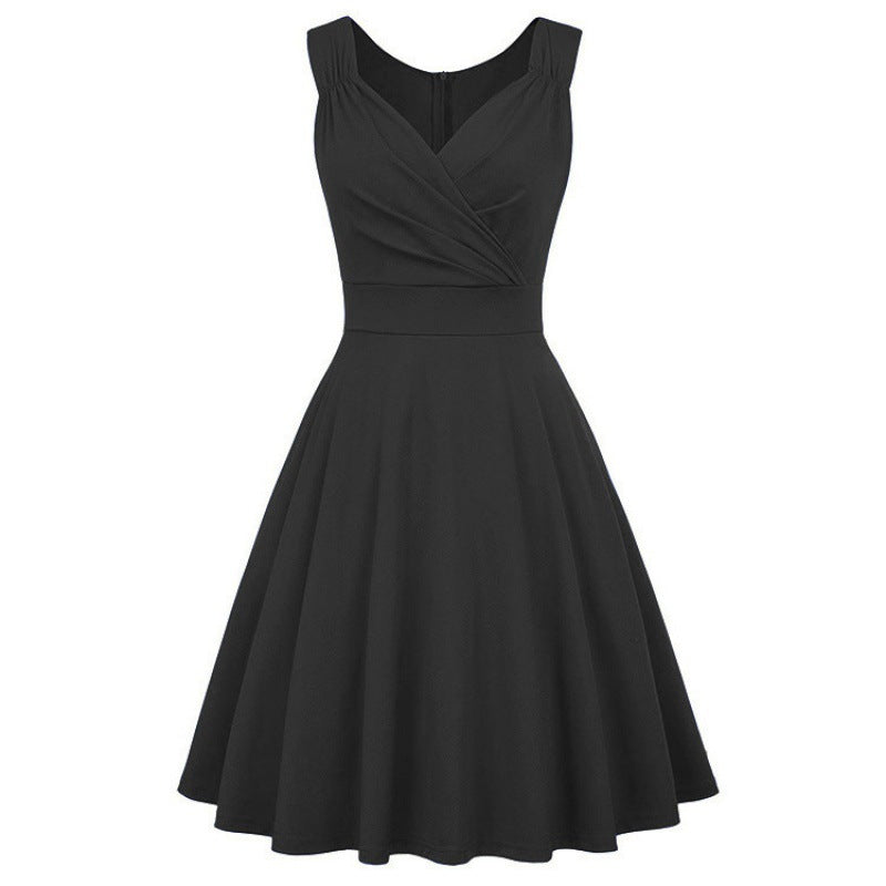 Damen Midikleid mit taillierter Passform und eleganten Falten Sovae
