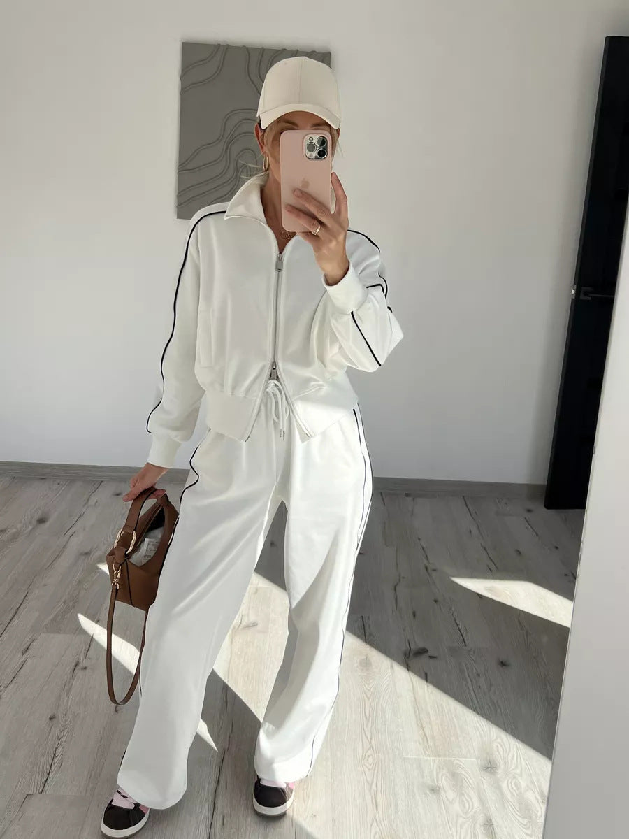 Damen Sportlicher Trend-Hoodie und Jogger Set Sovae